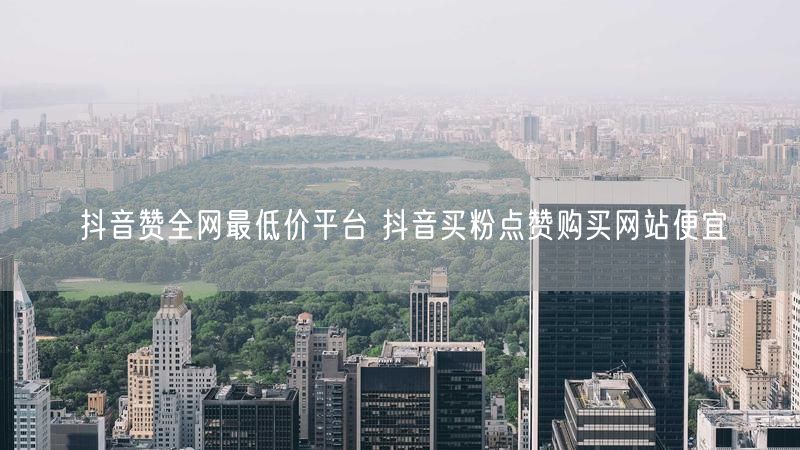 抖音赞全网最低价平台 抖音买粉点赞购买网站便宜