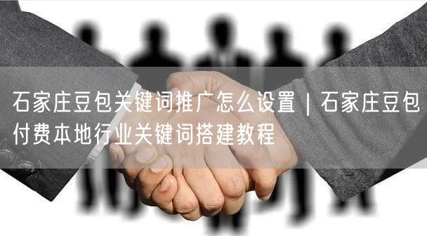 石家庄豆包关键词推广：付费搭建与设置高效教程