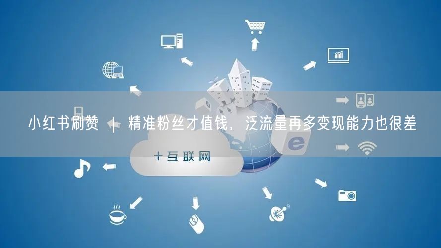 小红书刷赞 ｜ 精准粉丝才值钱，泛流量再多变现能力也很差